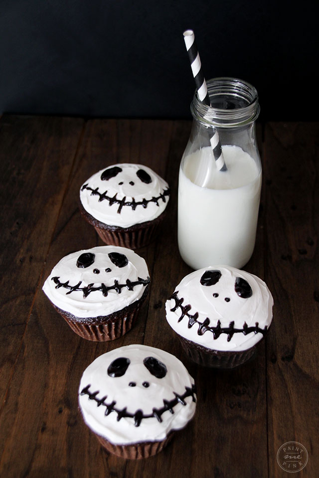 Jack Skellington Cupcakes Paint Me Pink