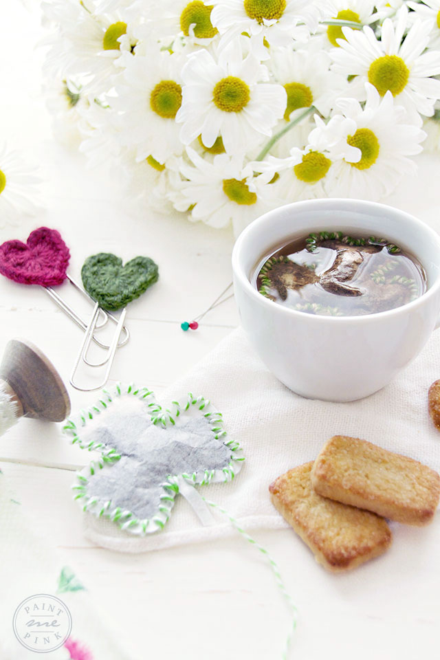 St. Patricks Day Three Leaf Clover Tea Bag DIY