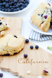 New California cutting board and Bluberry Scone Recipe