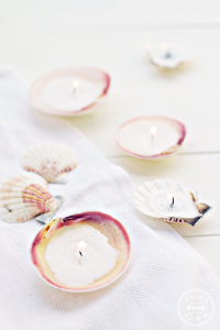 DIY Seashell Candles