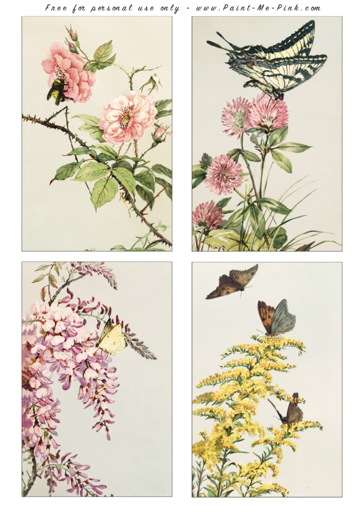 Vintage Easter Printables - Paint Me Pink