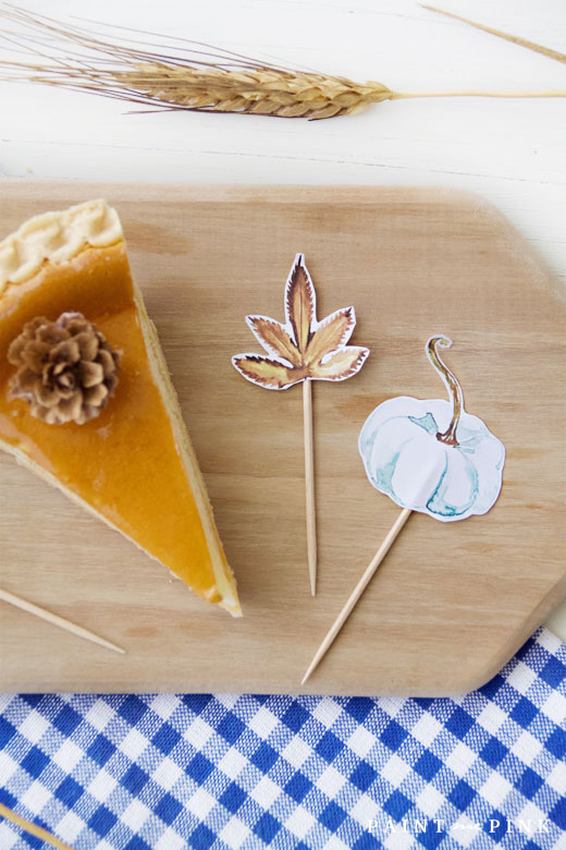 Autumn Food Topper Printables