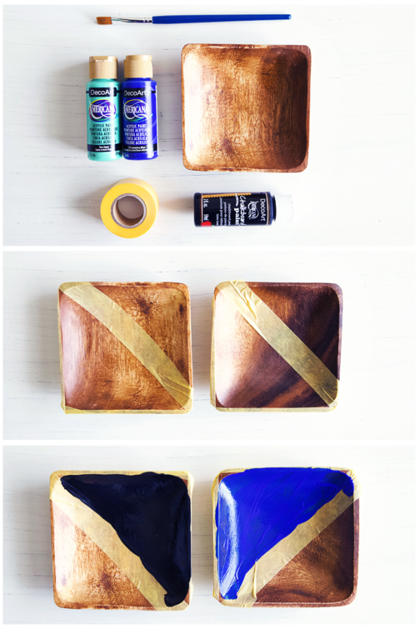 Painted Wood Jewelry Dish DIY Paint Me Pink